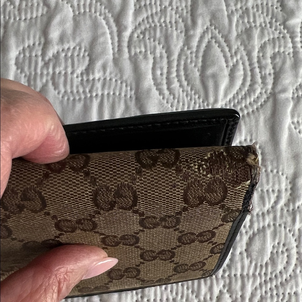 Gucci Canvas Continental Flap Wallet. P56 - Picture 7 of 12